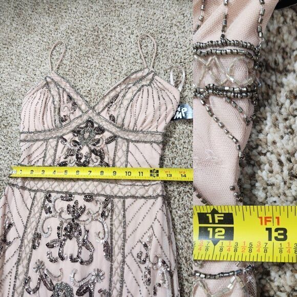 Jump Apparel Beaded Gown Pink Size 3/4 NWT Cut# 27988 - Picture 14 of 16